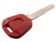 Generic product - Red right guide blade fixed key with hole for transponder for Honda motorcycles